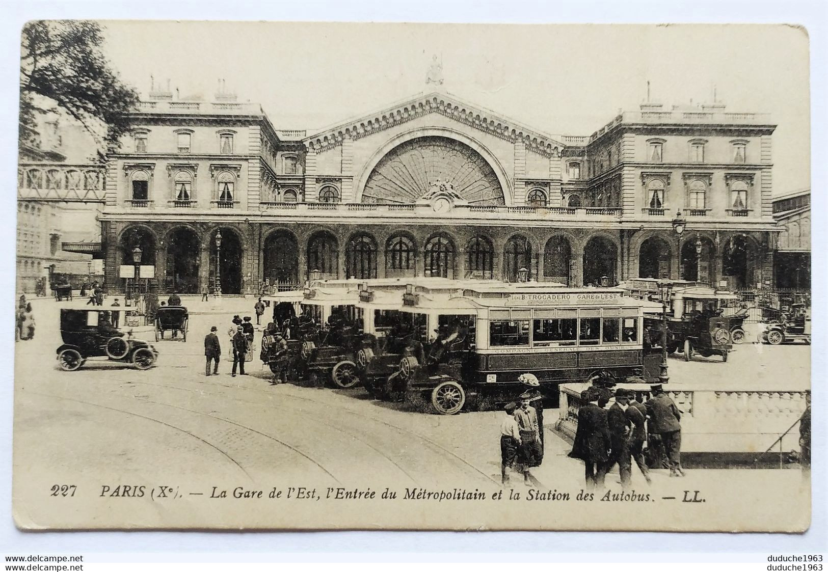 CPA - 75.Paris. La Gare De L'Est - Métro Parisien, Gares