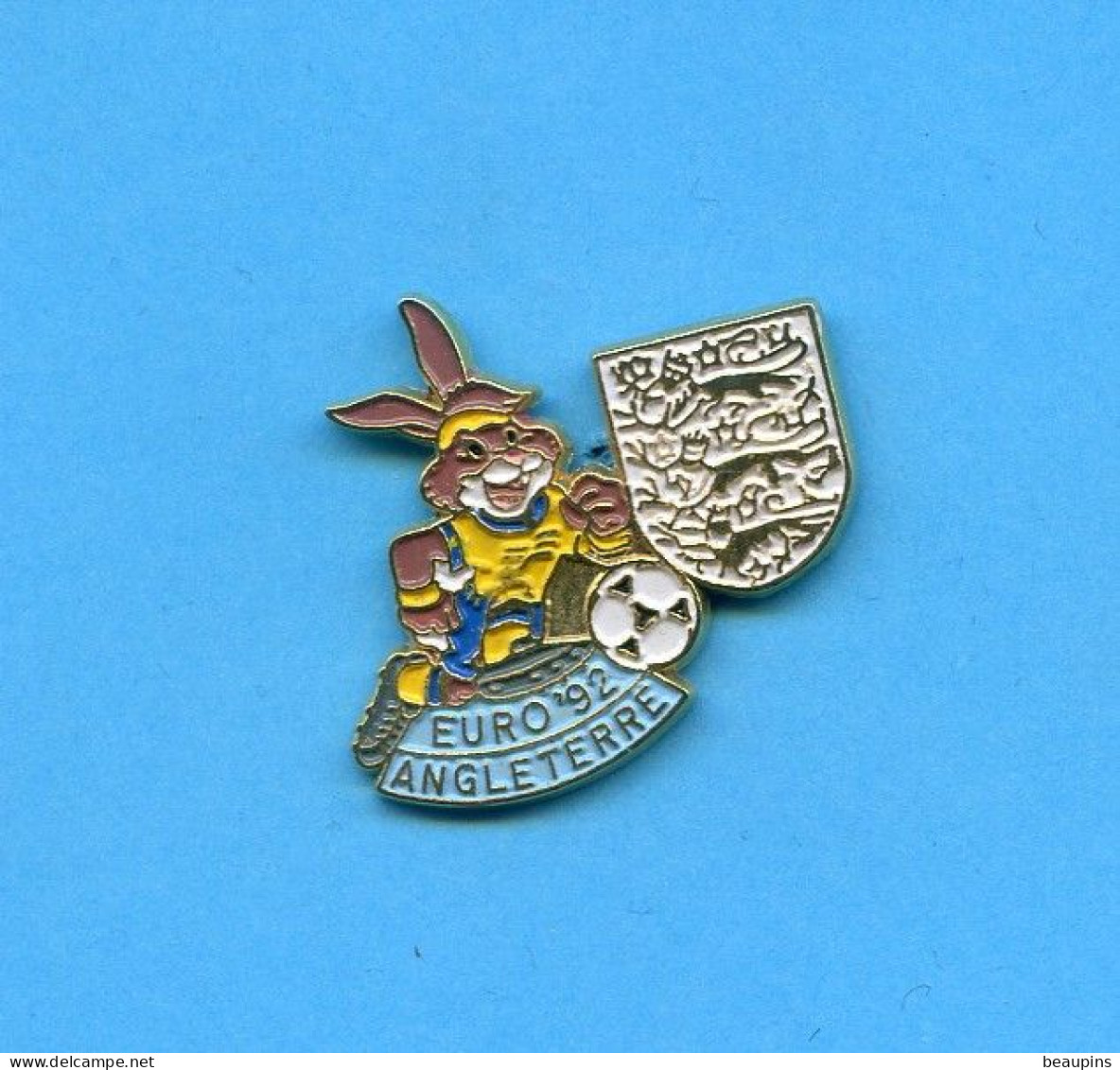 Rare Pins Football Euro 1992 En Suede Lapin Angleterre Fr266 - Voetbal