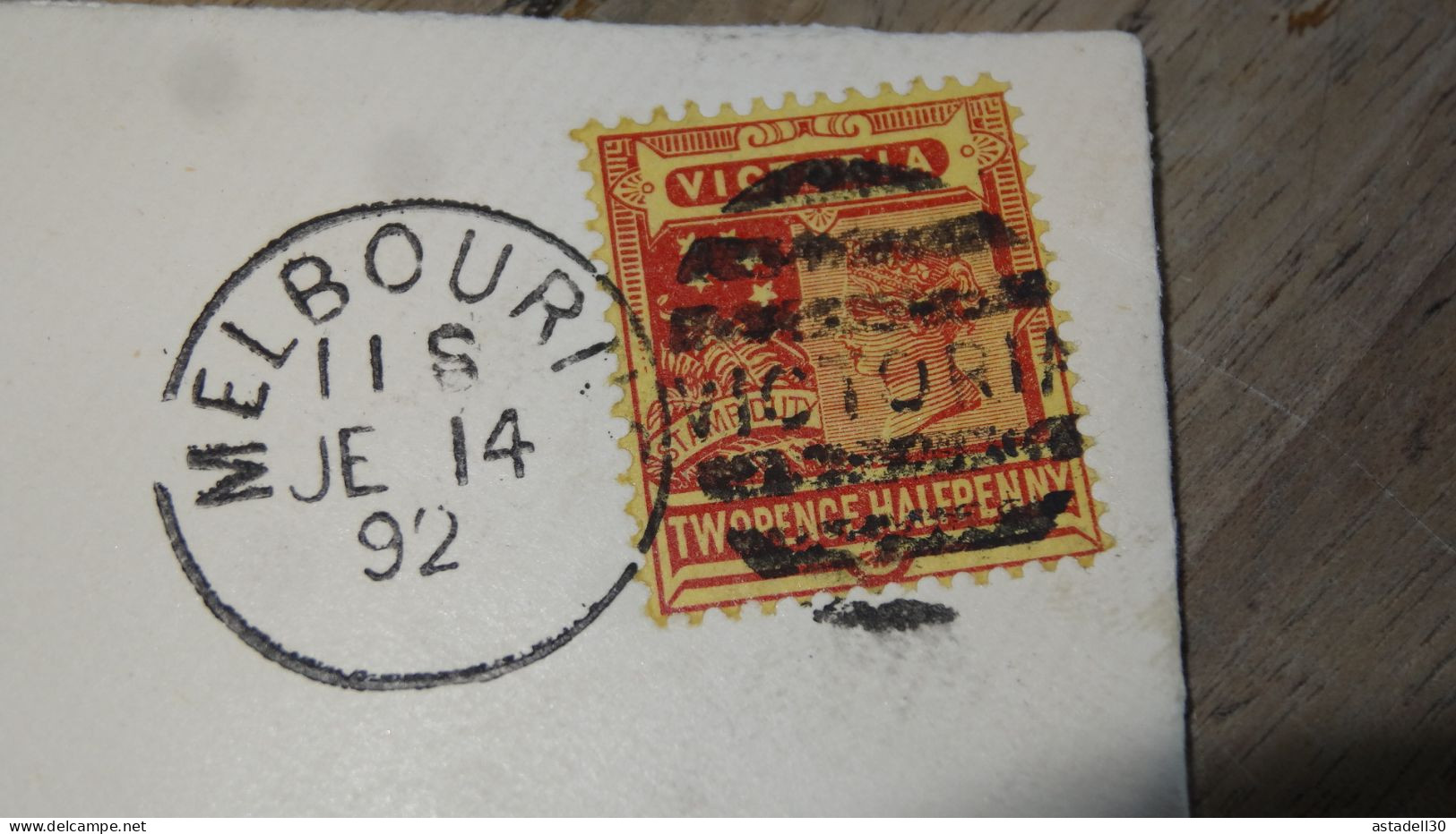 Cover AUSTRALIA, VICTORIA, Melbourne To France - 1892 ......... ..... 240424 ....... CL-10-4 - Lettres & Documents