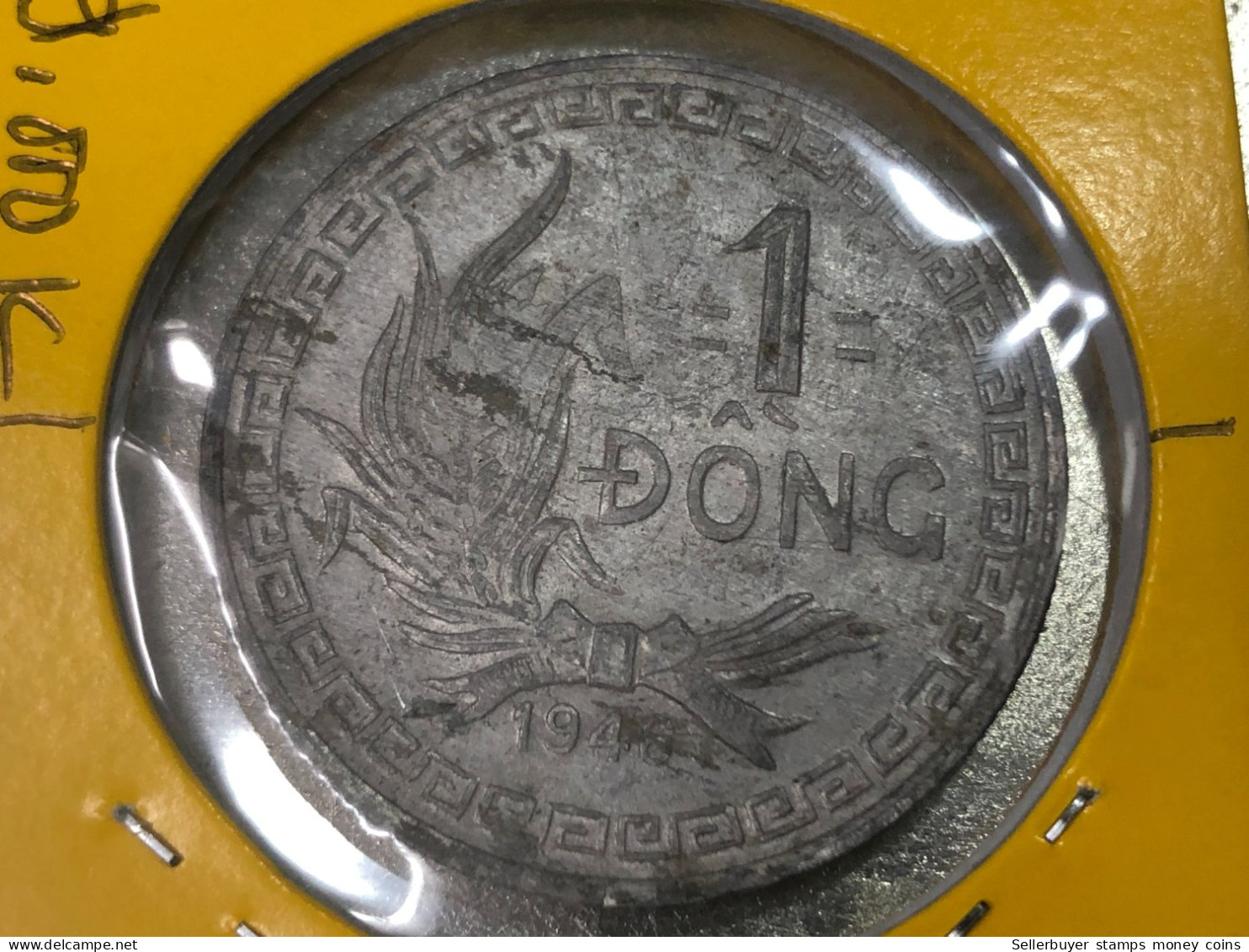 VIET-NAM DAN-CHU CONG-HOA-aluminium-KM#3 1946 1 Dong-1 Pcs- Xf=au-no 5 - Viêt-Nam