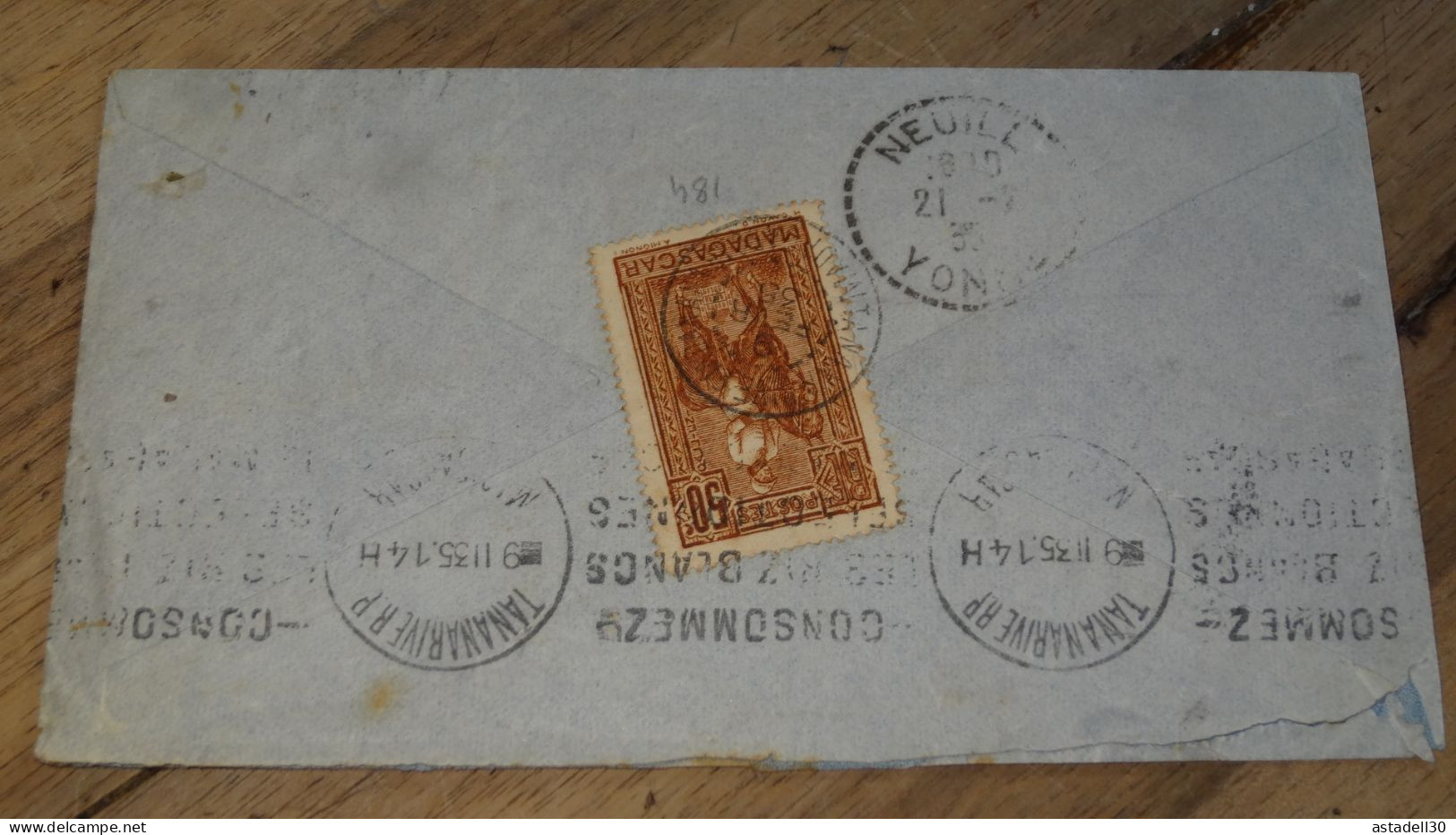 Enveloppe MADAGASCAR, Avion - 1935 ......... ..... 240424 ....... CL-10-5 - Lettres & Documents