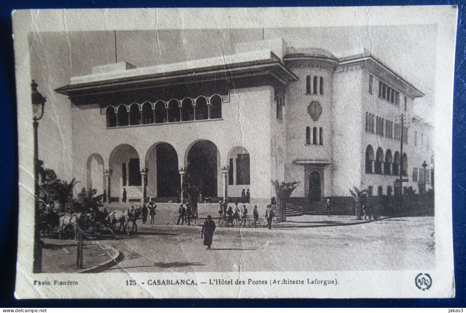 CPM CARTE POSTALE  L HOTEL DES POSTES DE CASABLANCA     ( MAROC  ) - Other & Unclassified