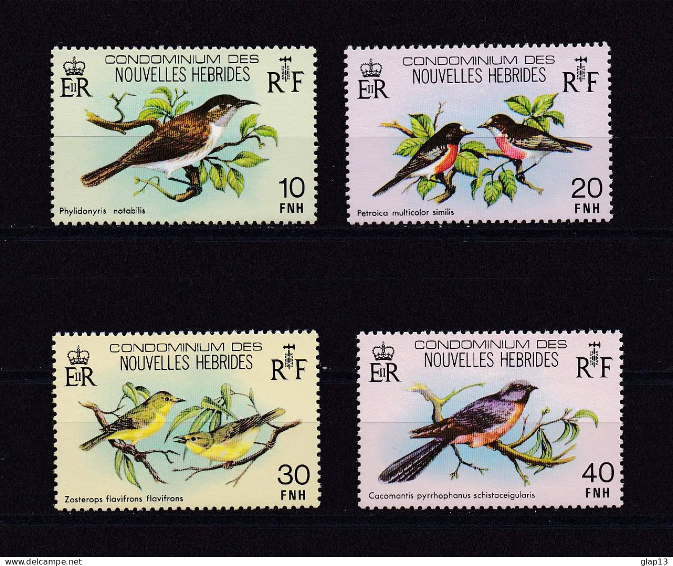 NOUVELLES-HEBRIDES 1979 TIMBRE N°575/78 NEUF** OISEAUX - Neufs