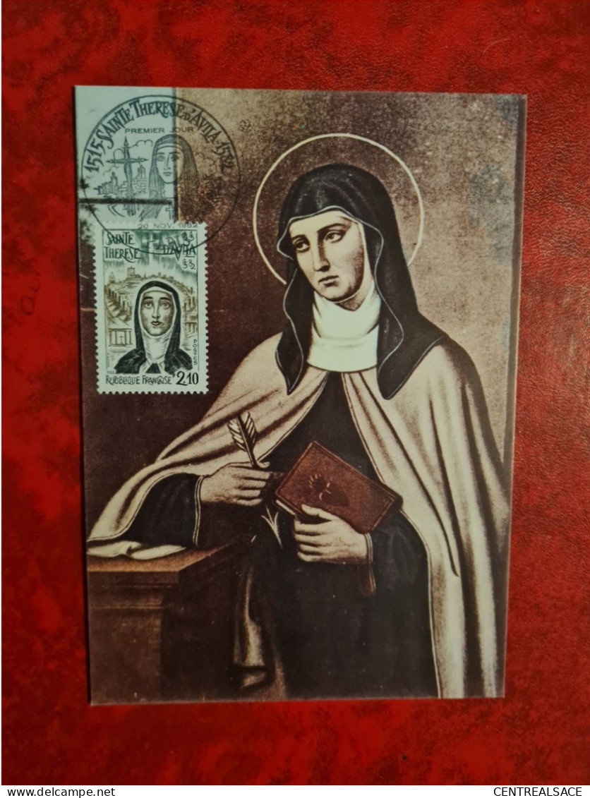 Carte Maximum 1982 PARIS SAINTE THERESE D'AVILA - 1980-1989