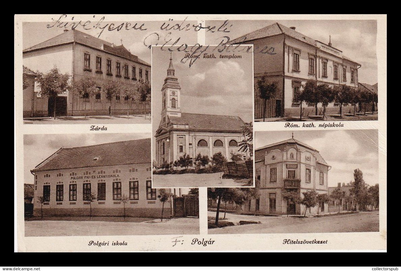 POLGÁR 1939. . Vintage Postcard - Hungary