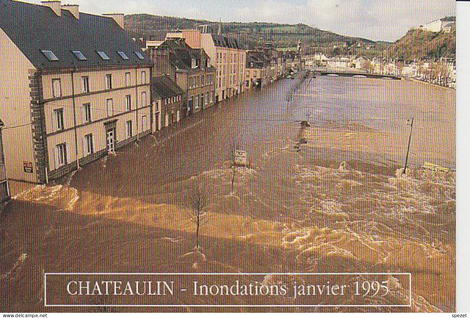 CHATEAULIN : Inondations Janvier 1995 - Châteaulin