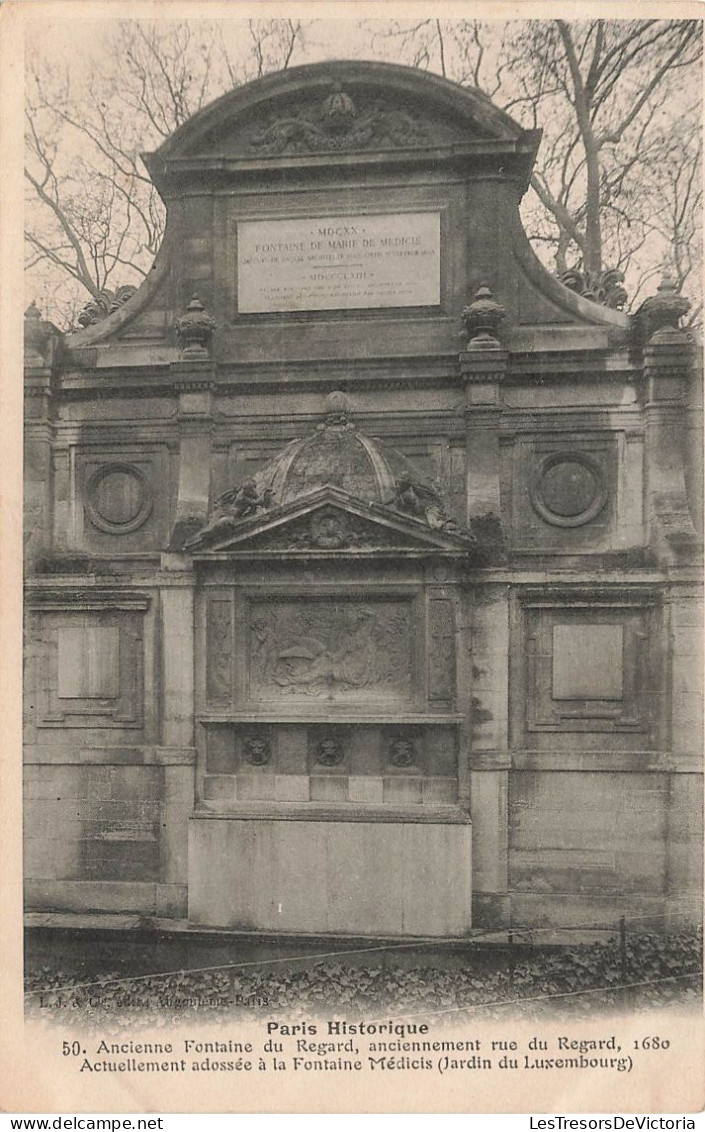 FRANCE - Paris - Ancienne Fontaine Du Regard Anciennement Rue Du Regard , 1680 - Carte Postale Ancienne - Autres Monuments, édifices