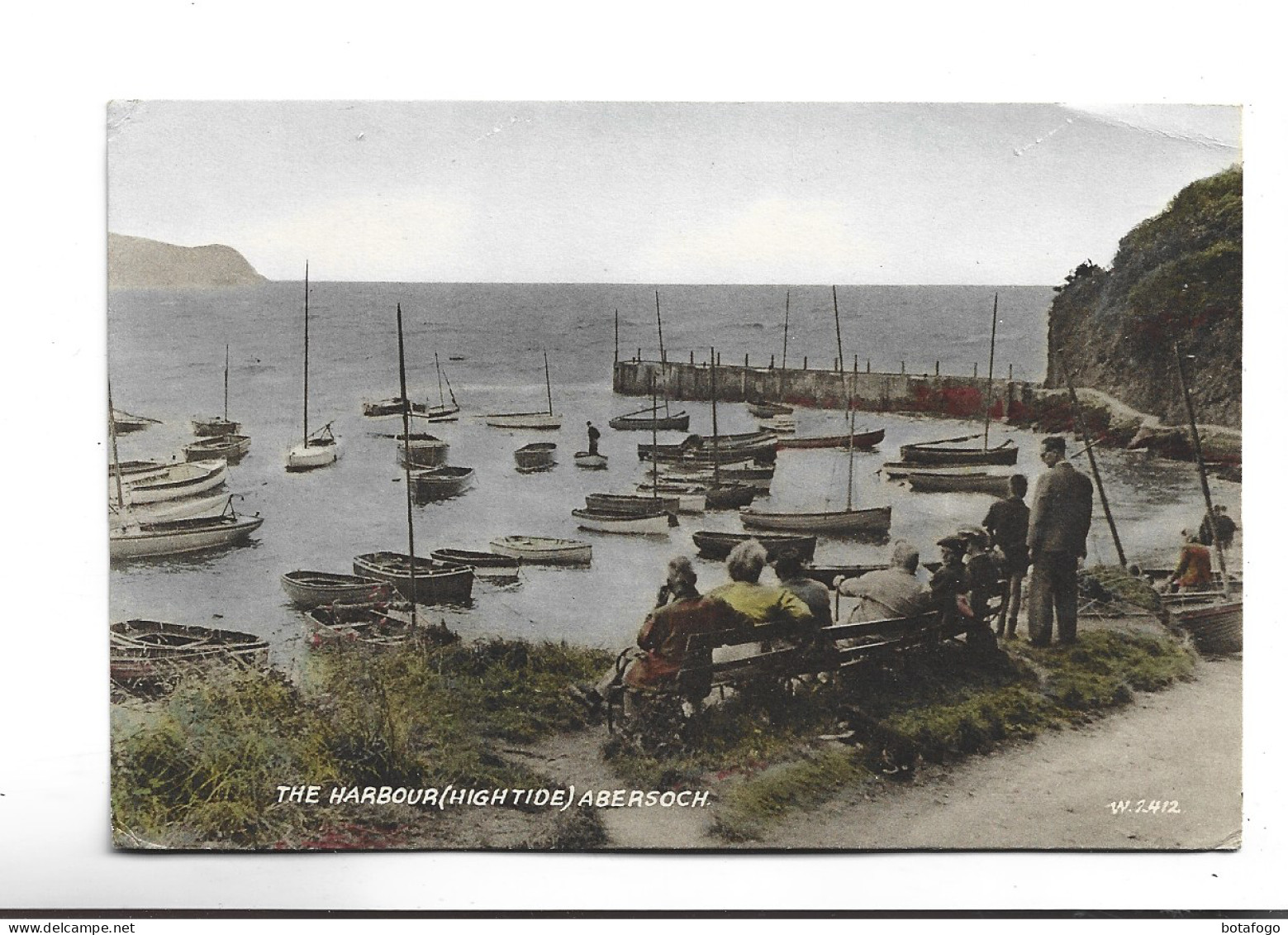 CPA THE HARBOUR (hightide) ABERSOCH - Caernarvonshire