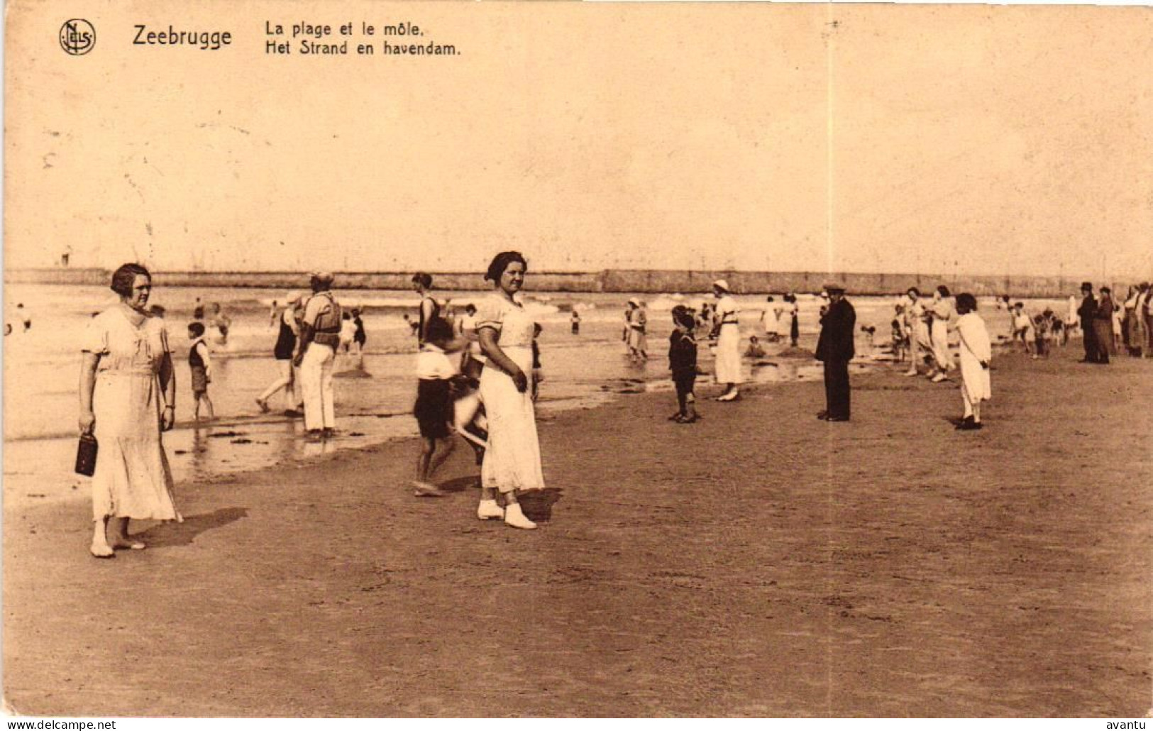 ZEEBRUGGE / STRAND EN MUUR - Zeebrugge