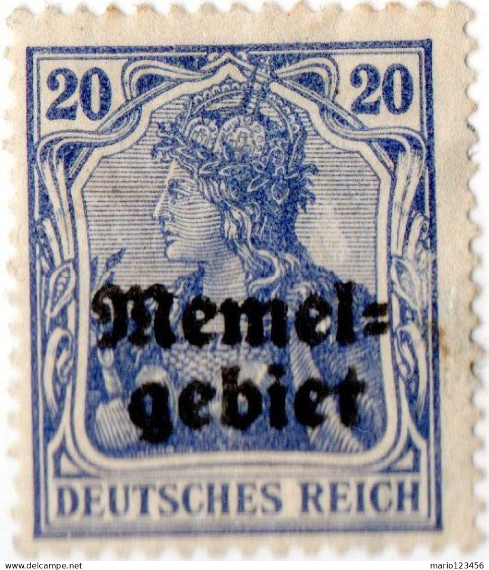 TERRITORIO DI MEMEL, 1920, NUOVI (MLH*) Mi:KL 4, Scott:KL 5, Yt:FR-KL 5 - Unused Stamps