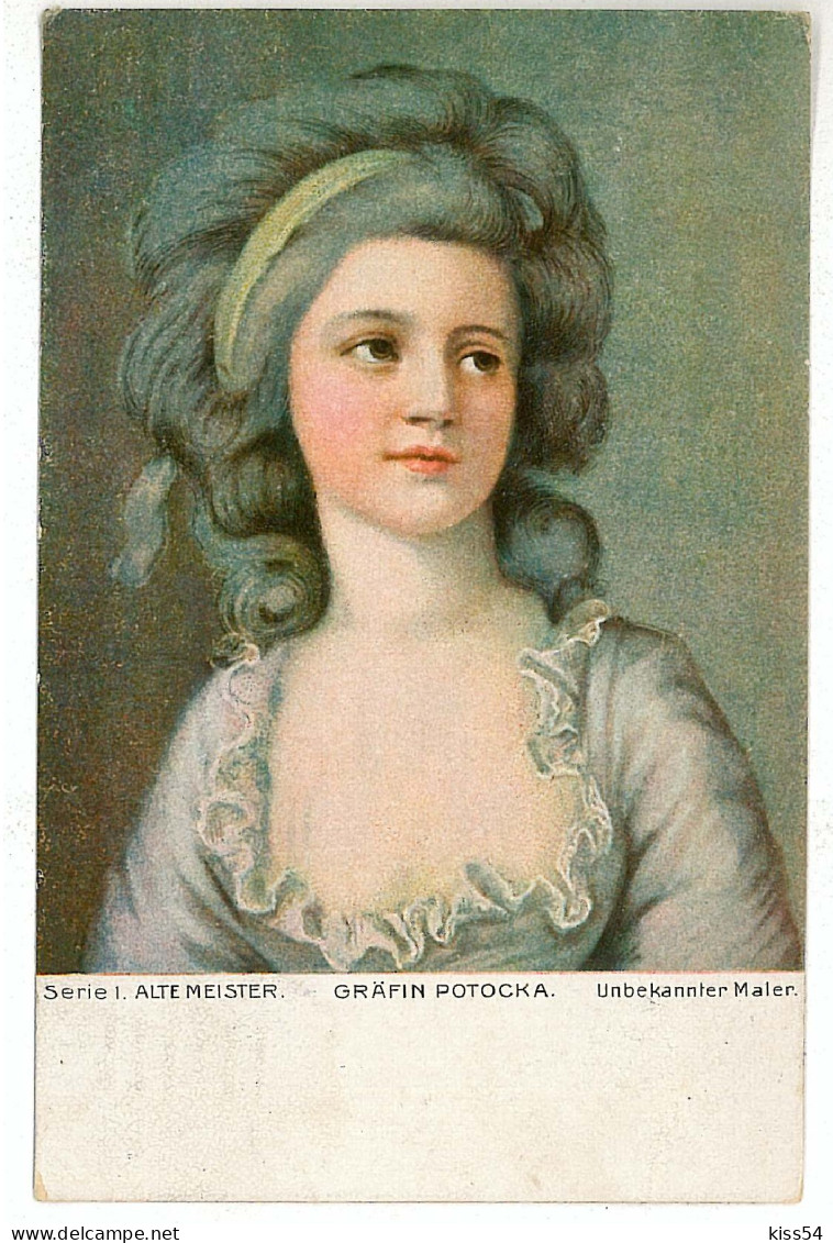 POL 7 - 7072 Countess GRAEFIN POTOCKA, Poland - Old Postcard - Used - 1918 - Poland