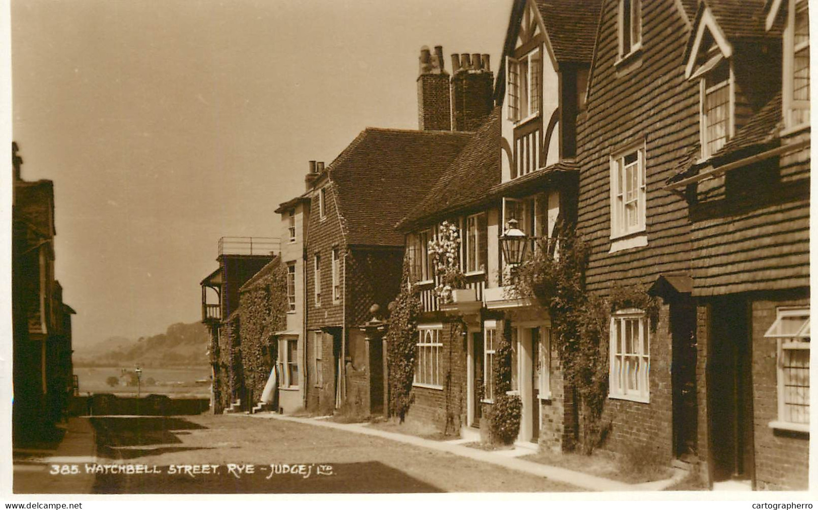 England Rye Watchbell Street Judges Postcard - Rye