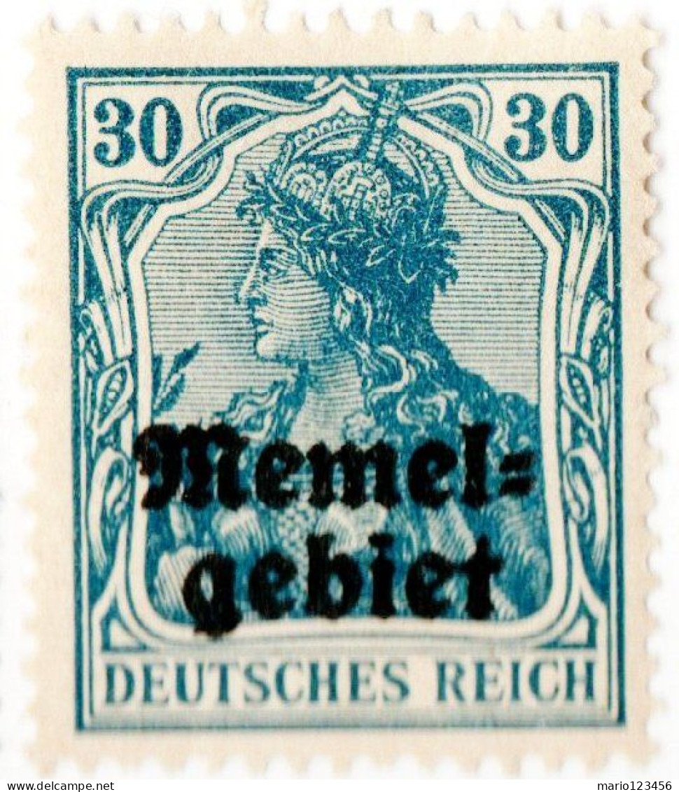 TERRITORIO DI MEMEL, 1920, NUOVI (MLH*) Mi:KL 15, Scott:KL 7, Yt:FR-KL 7 - Unused Stamps