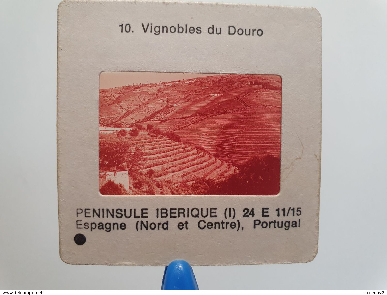 Photo Diapo Diapositive Slide Péninsule Ibérique Espagne Portugal N°10 Vignobles Du DOURO VOIR ZOOM - Diapositives (slides)