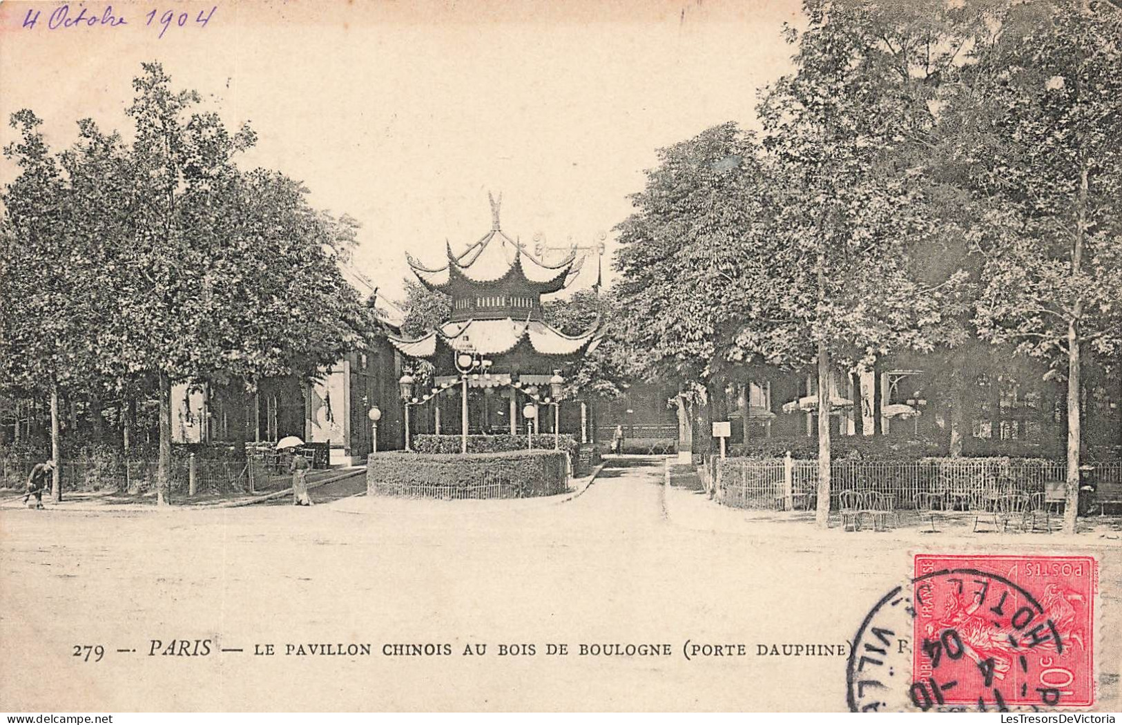 FRANCE - Paris - Vue Sur Le Pavillon Chinois Au Bois De Boulogne ( Porte Dauphine) - Carte Postale Ancienne - Autres Monuments, édifices