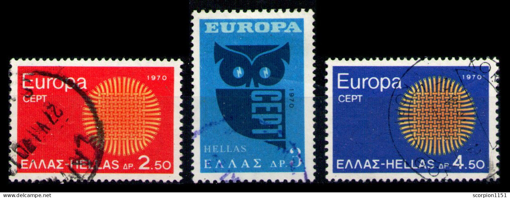 GREECE 1970 - Full Set Used - Gebraucht