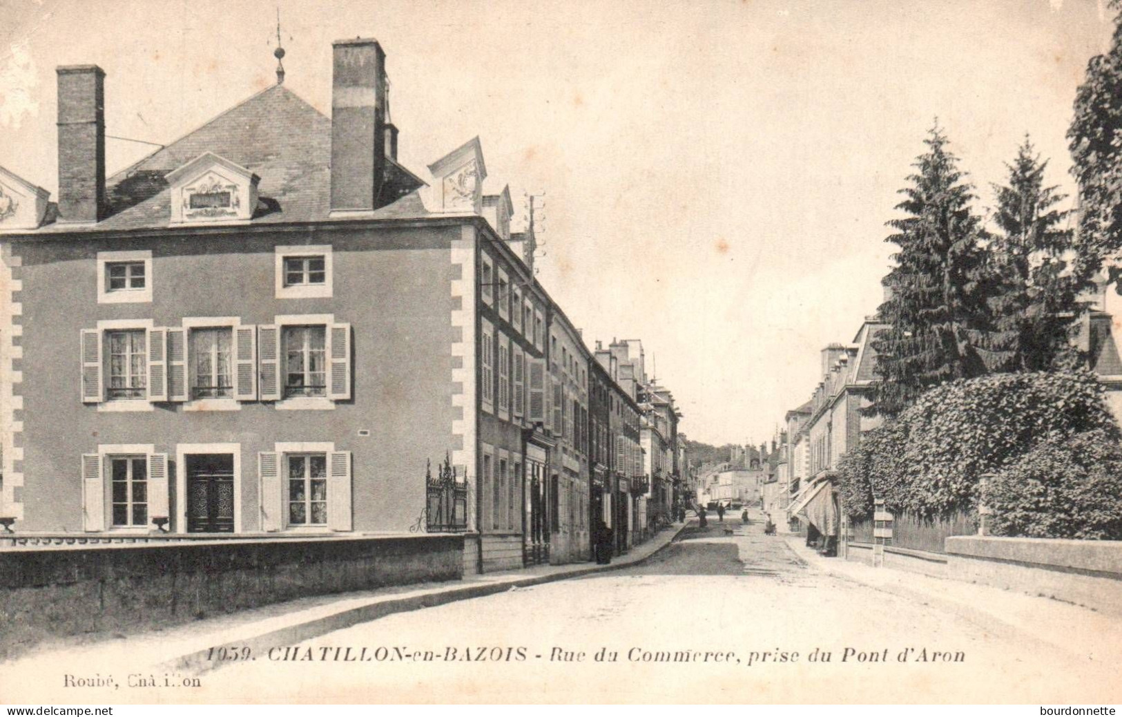 58 CHATILLON EN BAZOIS / Rue Du Commerce Prise Du Pont D'aron - Chatillon En Bazois