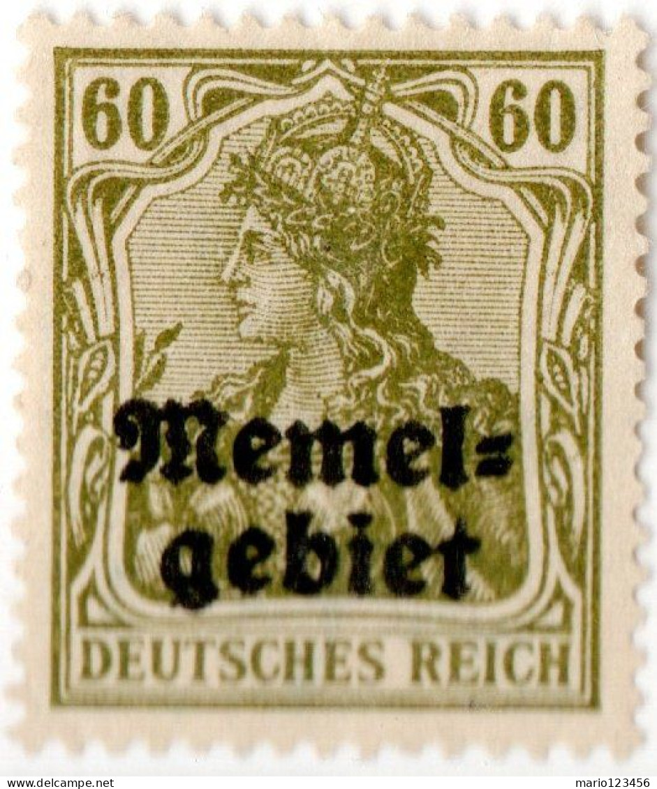 TERRITORIO DI MEMEL, 1920, NUOVI (MLH*) Mi:KL 16x, Scott:KL 10, Yt:FR-KL 10 - Ungebraucht