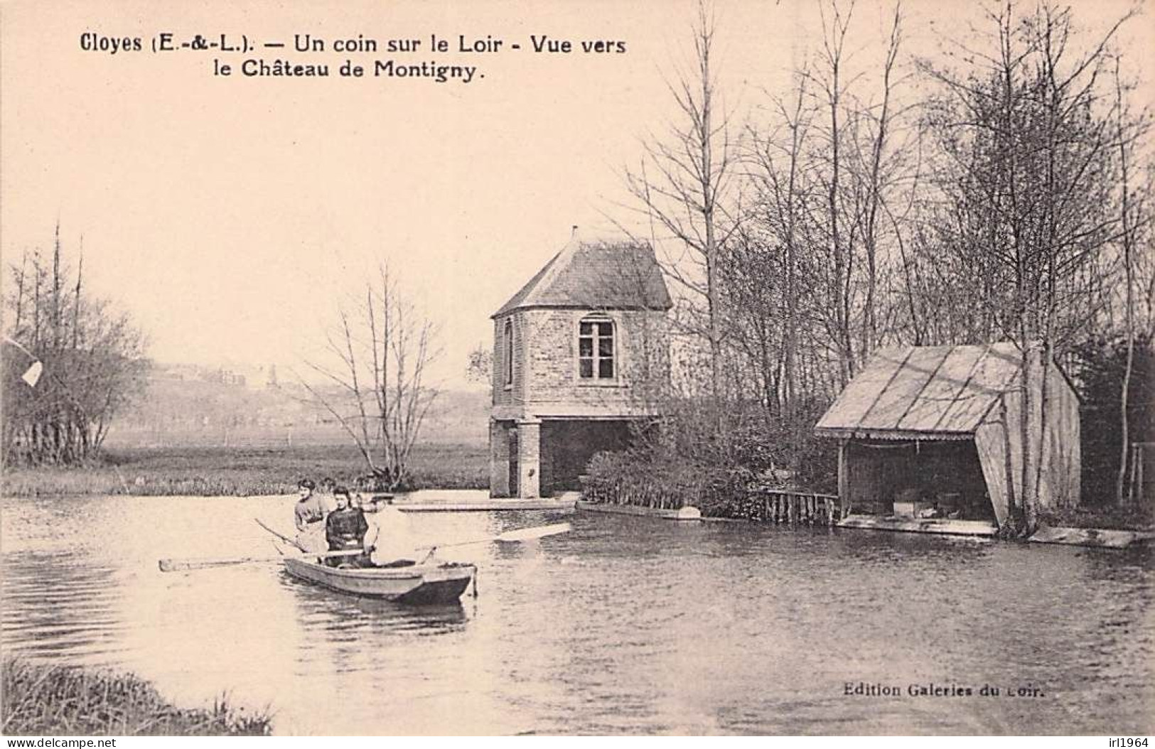 CLOYES UN COIN SUR LE LOIR VUE VERS LE CHATEAU DE MONTIGNY - Cloyes-sur-le-Loir