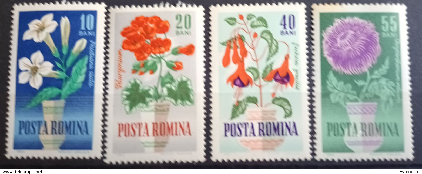 Romina (8 Timbres Neufs) Fleurs - Unused Stamps