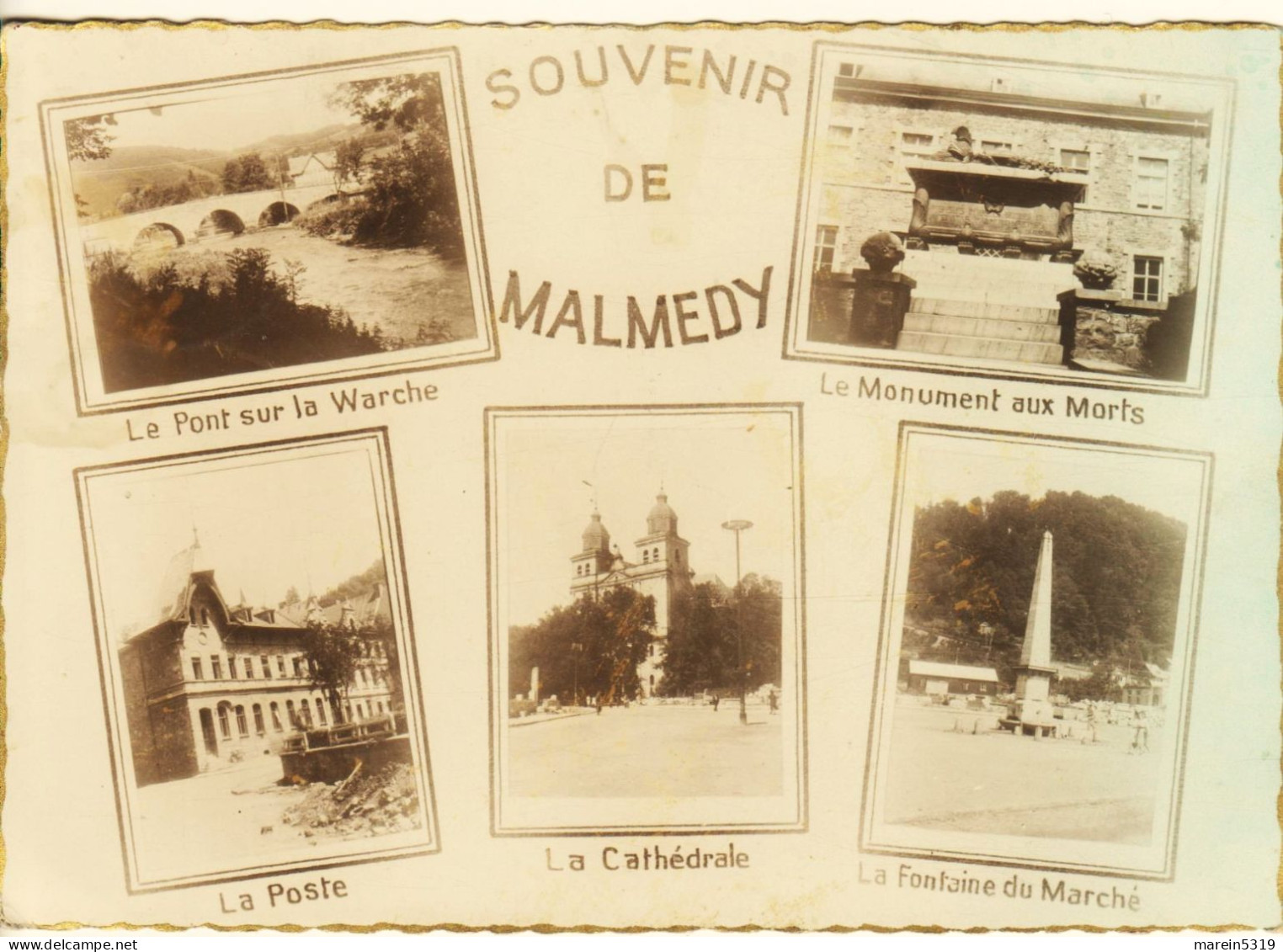 Malmedy " Souvenir De Malmedy - Multivieuw 1947 Circulée - Malmedy