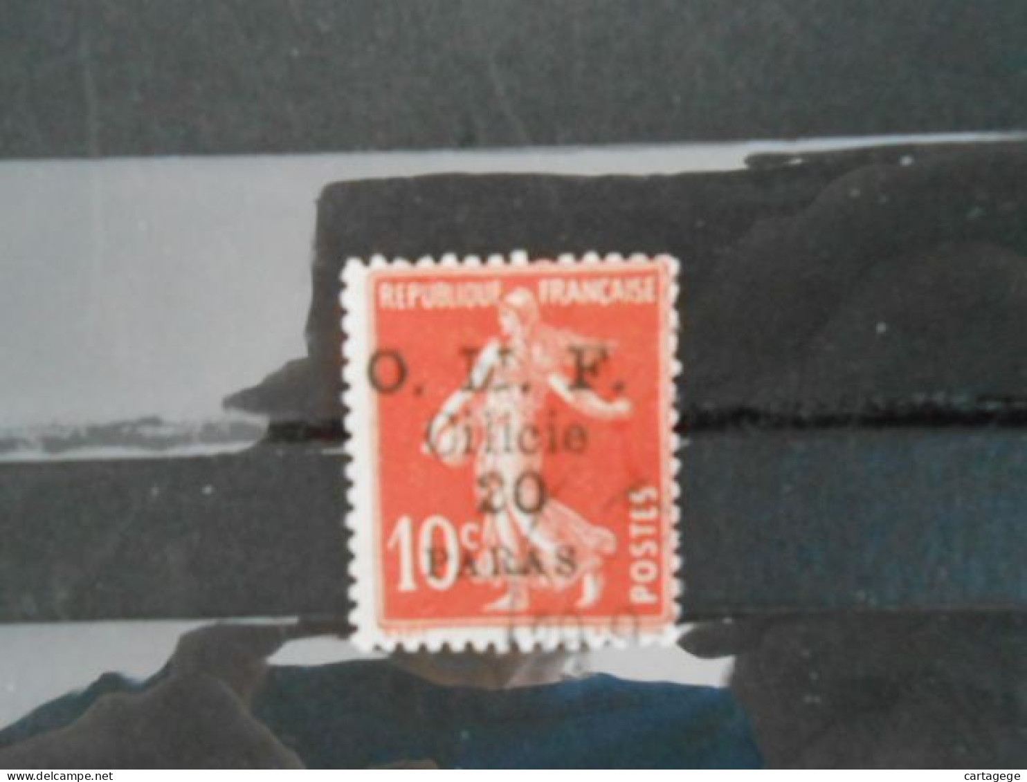 CILICIE YT 82 SEMEUSE 20pa S.10c. Rouge - Used Stamps