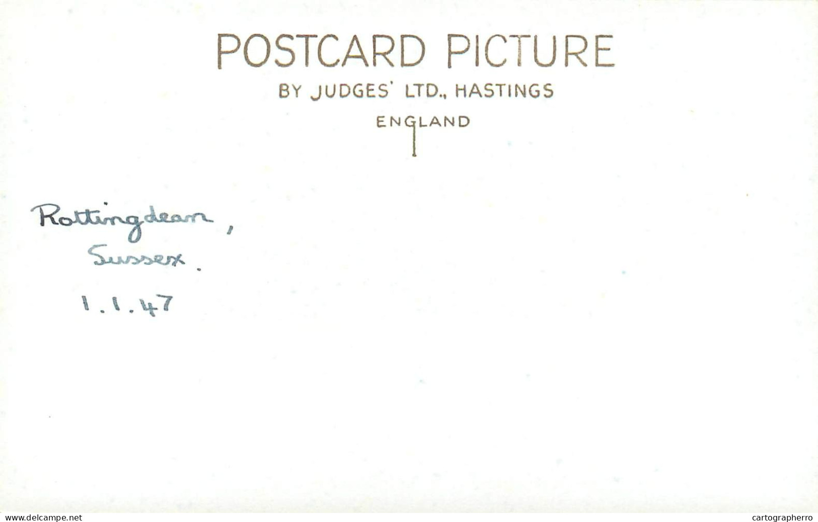 England Rottingdean Promenade & Sea Waves Judges Postcard - Other & Unclassified