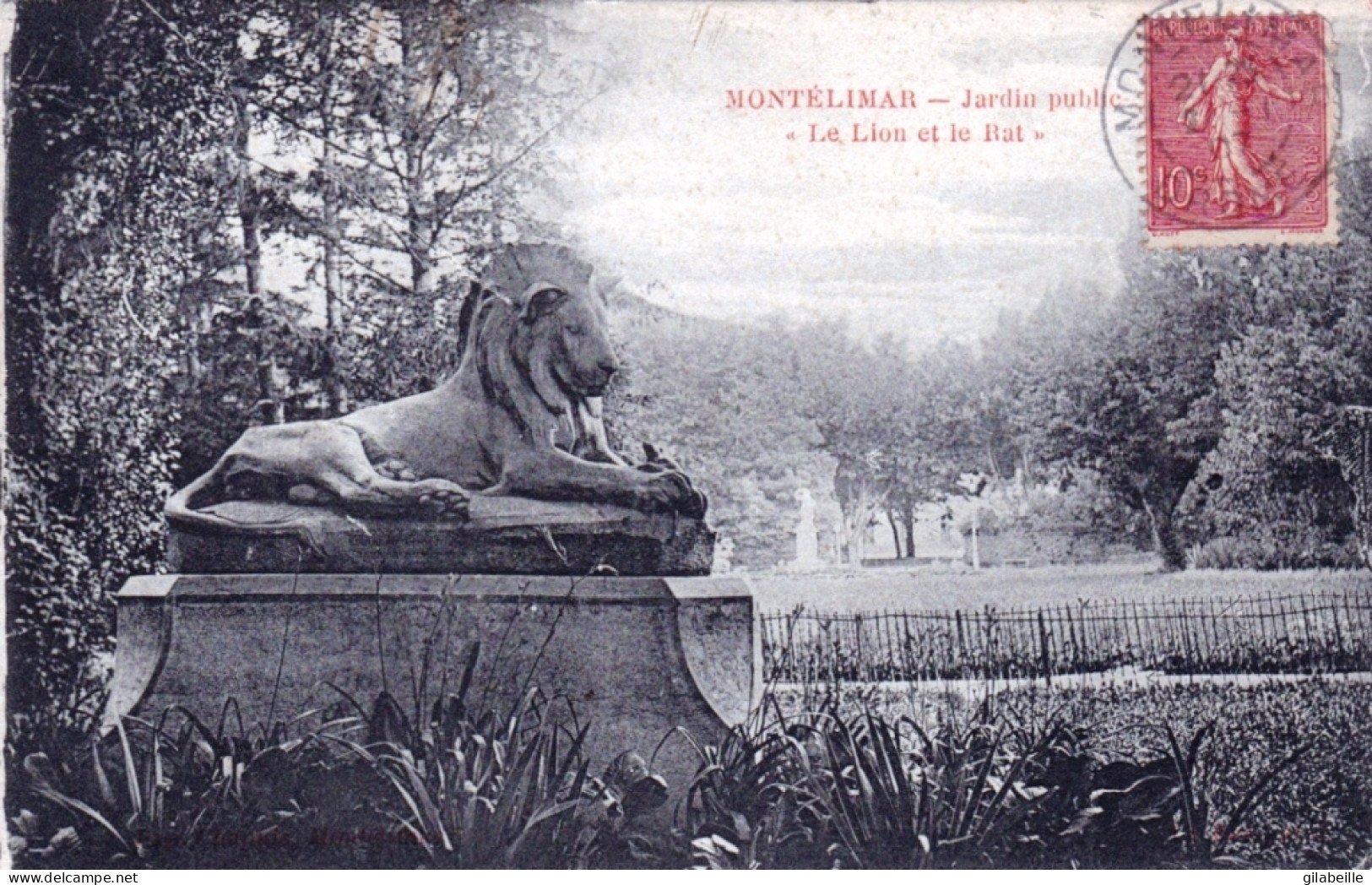 26 - Drome -  MONTELIMAR - Jardin Public - Le Lion Et Le Rat - Montelimar