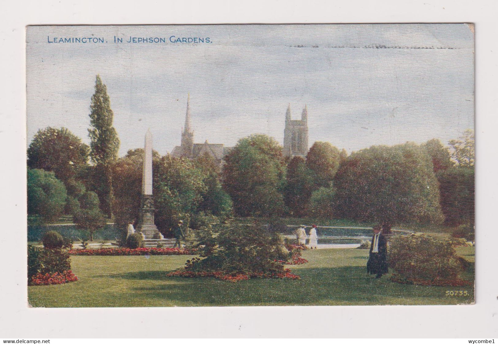 ENGLAND -  Leamington Jephson Gardens  Used Vintage Postcard - Otros & Sin Clasificación