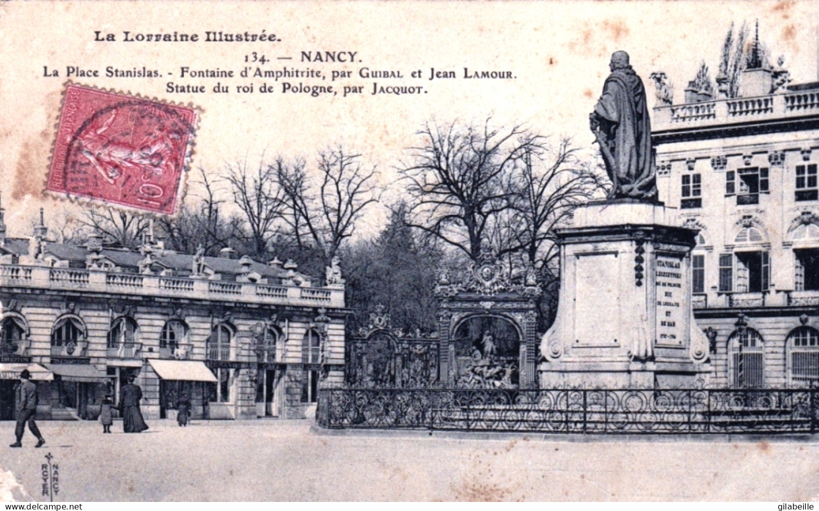 54 - NANCY - La Place Stanislas - Fontaine D'Amphitrite Et Statue Du Roi De Pologne - Nancy