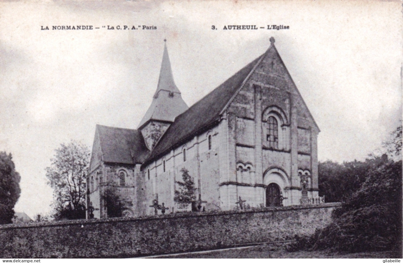 61 - Orne -  AUTHEUIL - L'église Et Le Cimetiere - Sonstige & Ohne Zuordnung