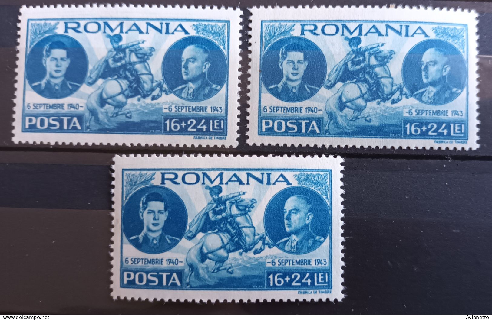 Romania 1943 (3 Timbres) - Unused Stamps