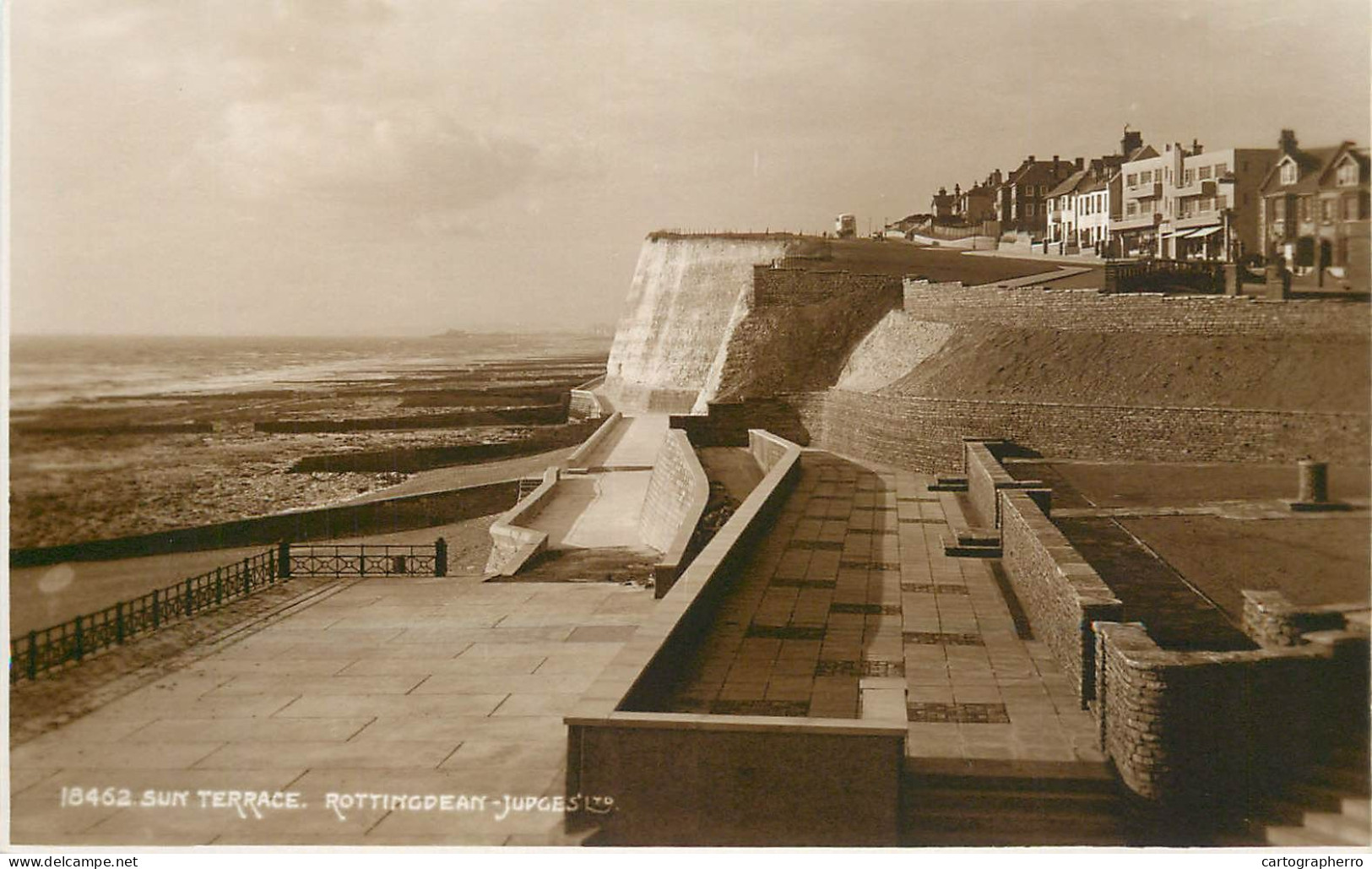 England Rottingdean Sun Terrace Judges Postcard - Other & Unclassified