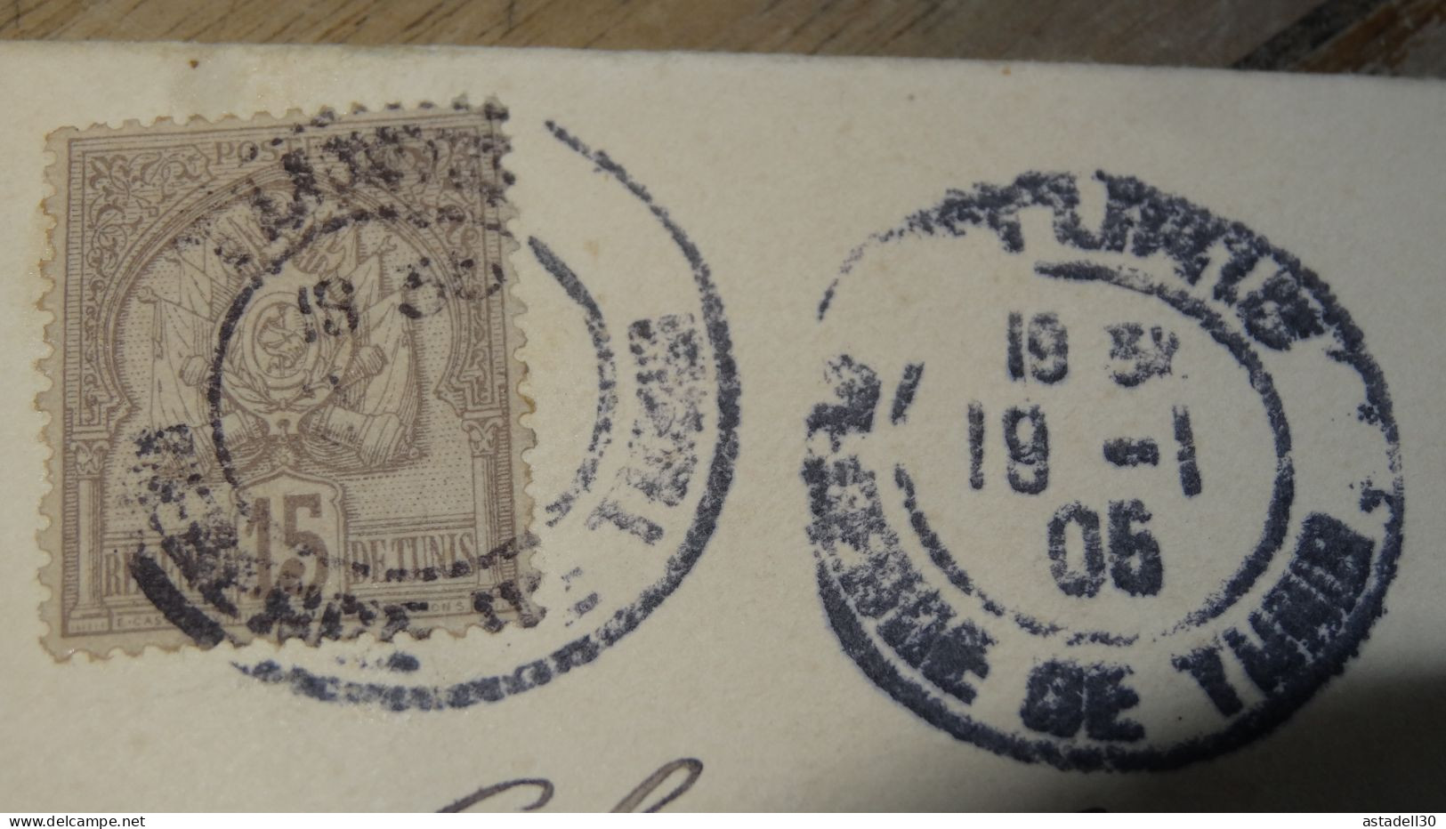 Enveloppe TUNISIE, Tunis - 1905 ......... ..... 240424 ....... CL-11-9 - Storia Postale