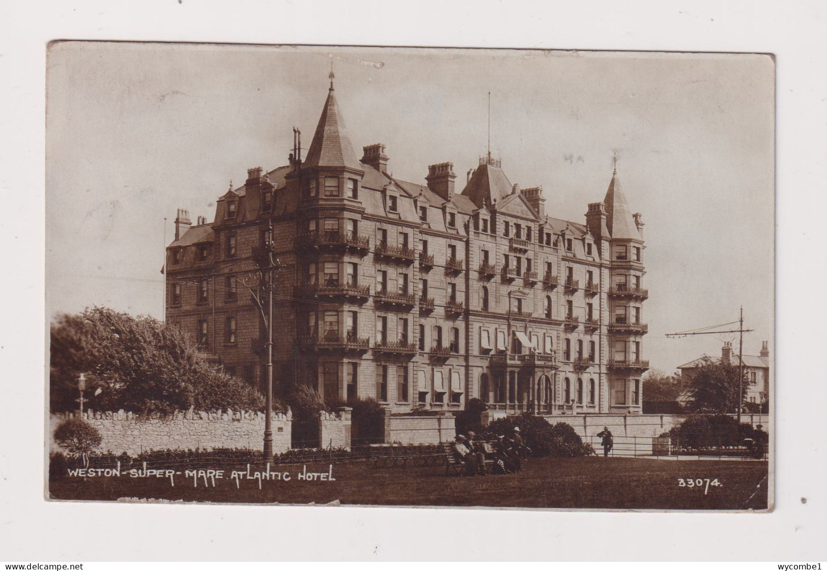 ENGLAND -  Weston Super Mare Atlantic Hotel  Used Vintage Postcard - Weston-Super-Mare