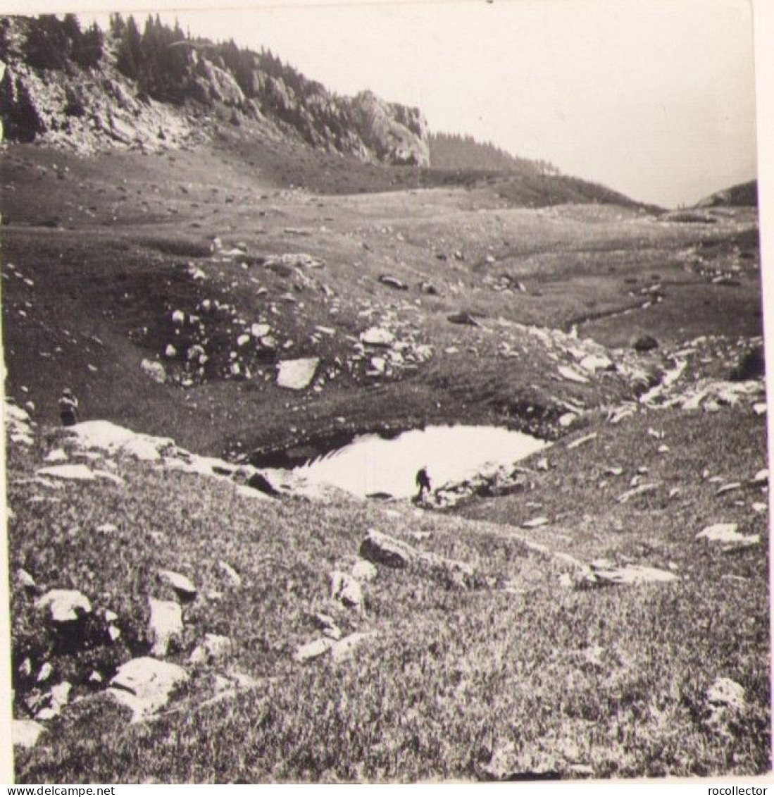 Lac în Munții Retezat, Fotografie Din Timpul Excursiei Universitare Din 1921 De La Cluj G74N - Orte