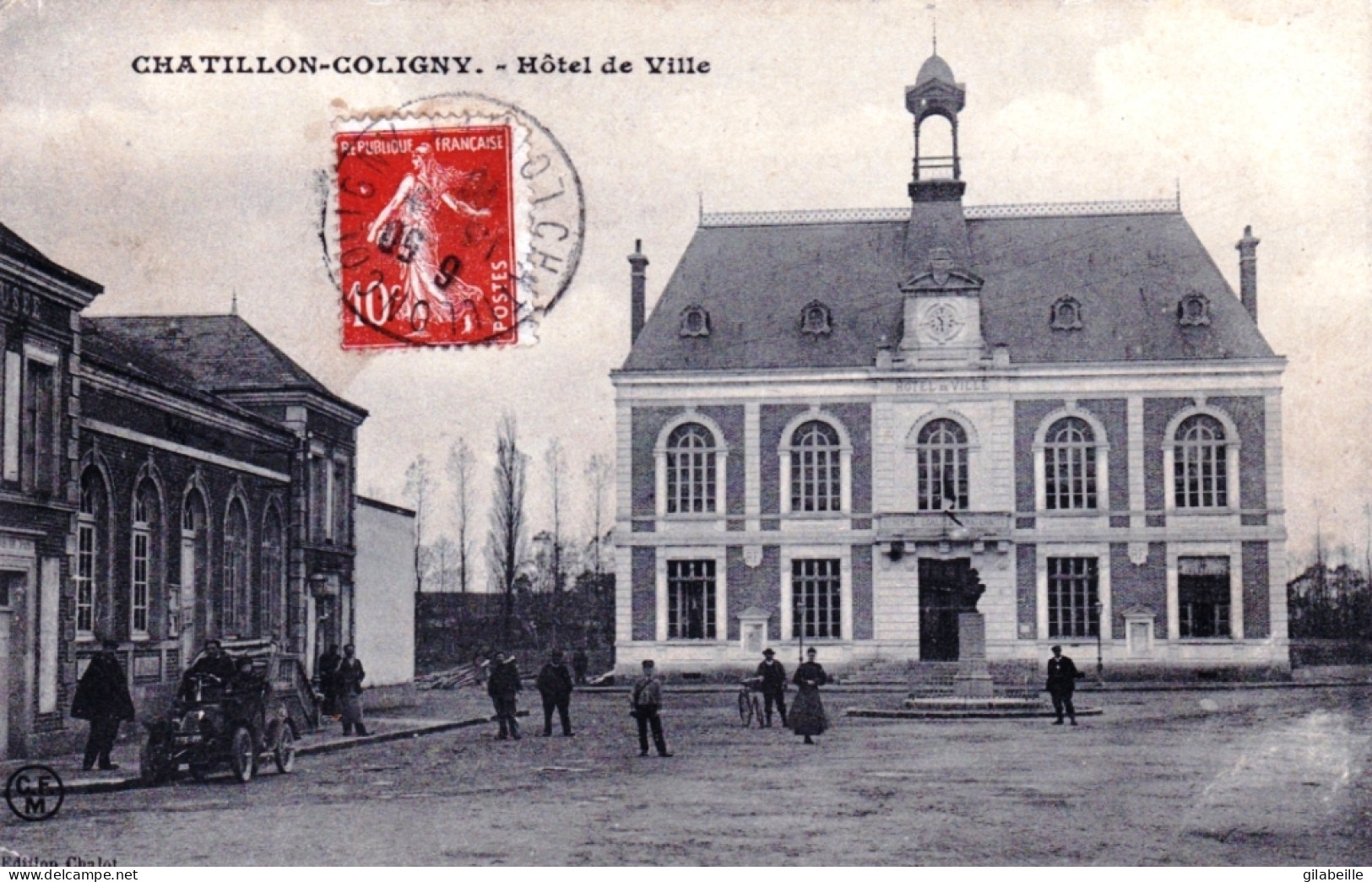 45 - Loiret - CHATILLON COLIGNY - Hotel De Ville - Animée - Chatillon Coligny