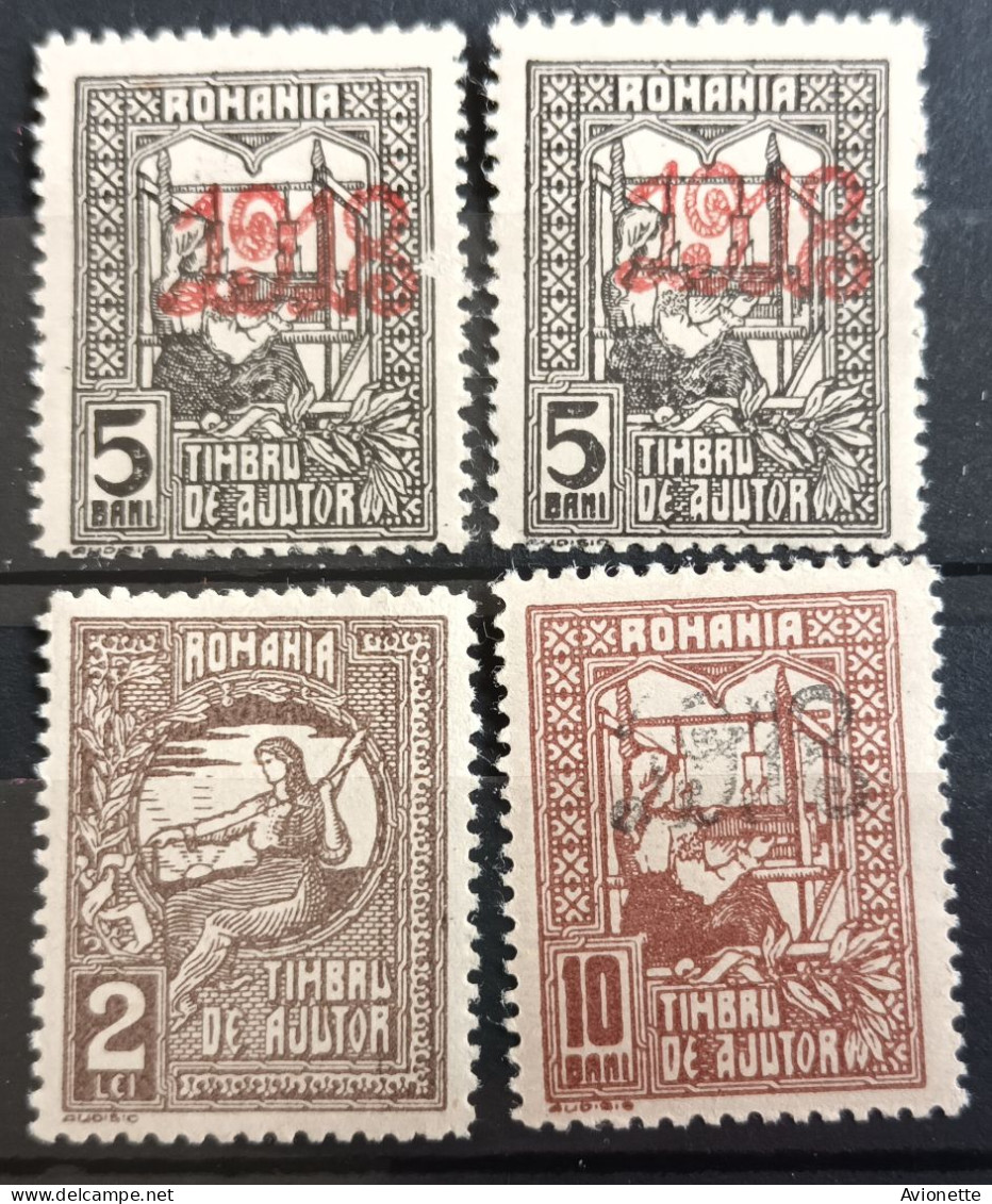 Romania 1918 (4 Timbres) - Unused Stamps