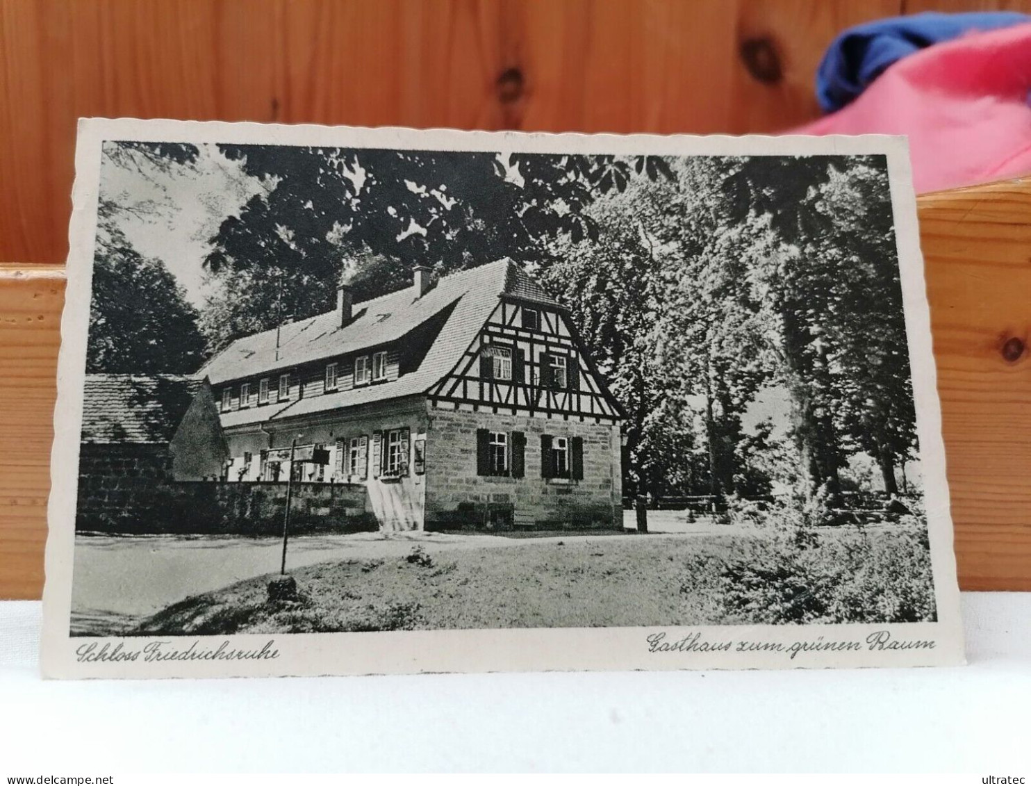 AK "Friedrichsruhe, Öhringen" Gasthaus Zum Grünen Baum, Schloss, 1943 Postkarte  HEIMAT SAMMLER  ORIGINAL  GUT ERHALTEN - Oehringen
