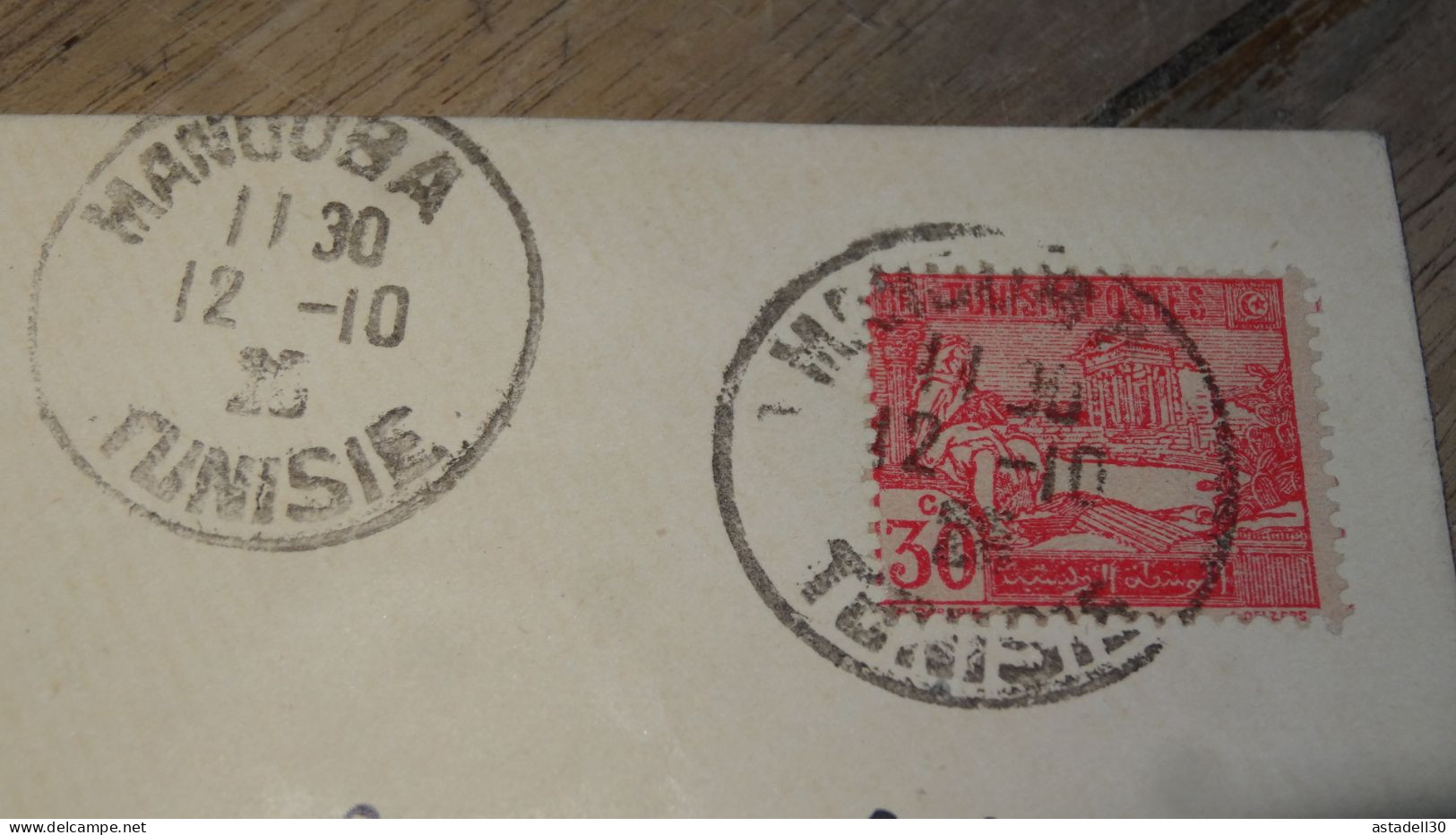 Enveloppe TUNISIE, Manouba - 1925 ......... ..... 240424 ....... CL-11-10 - Brieven En Documenten