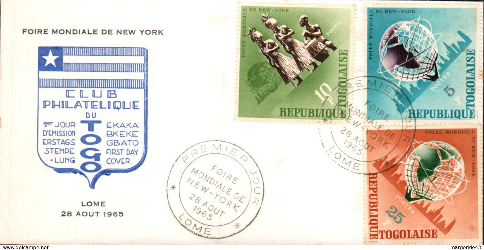 TOGO FDC 1965 FOIRE DE NEW YORK - Other & Unclassified
