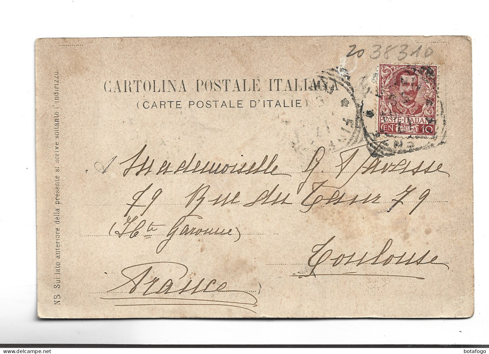 CPA FIRENZE, SCALA DEL BARGELLO En 1904! (voir Timbre) - Firenze