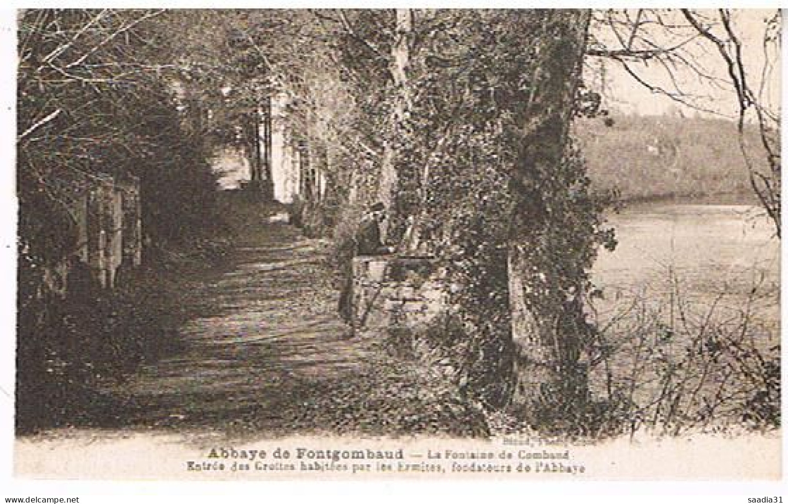 36  ABBAYE DE FONTGOMBAUD LA FONTAINE ENTREE DES GROTTES HABITEES - Sonstige & Ohne Zuordnung