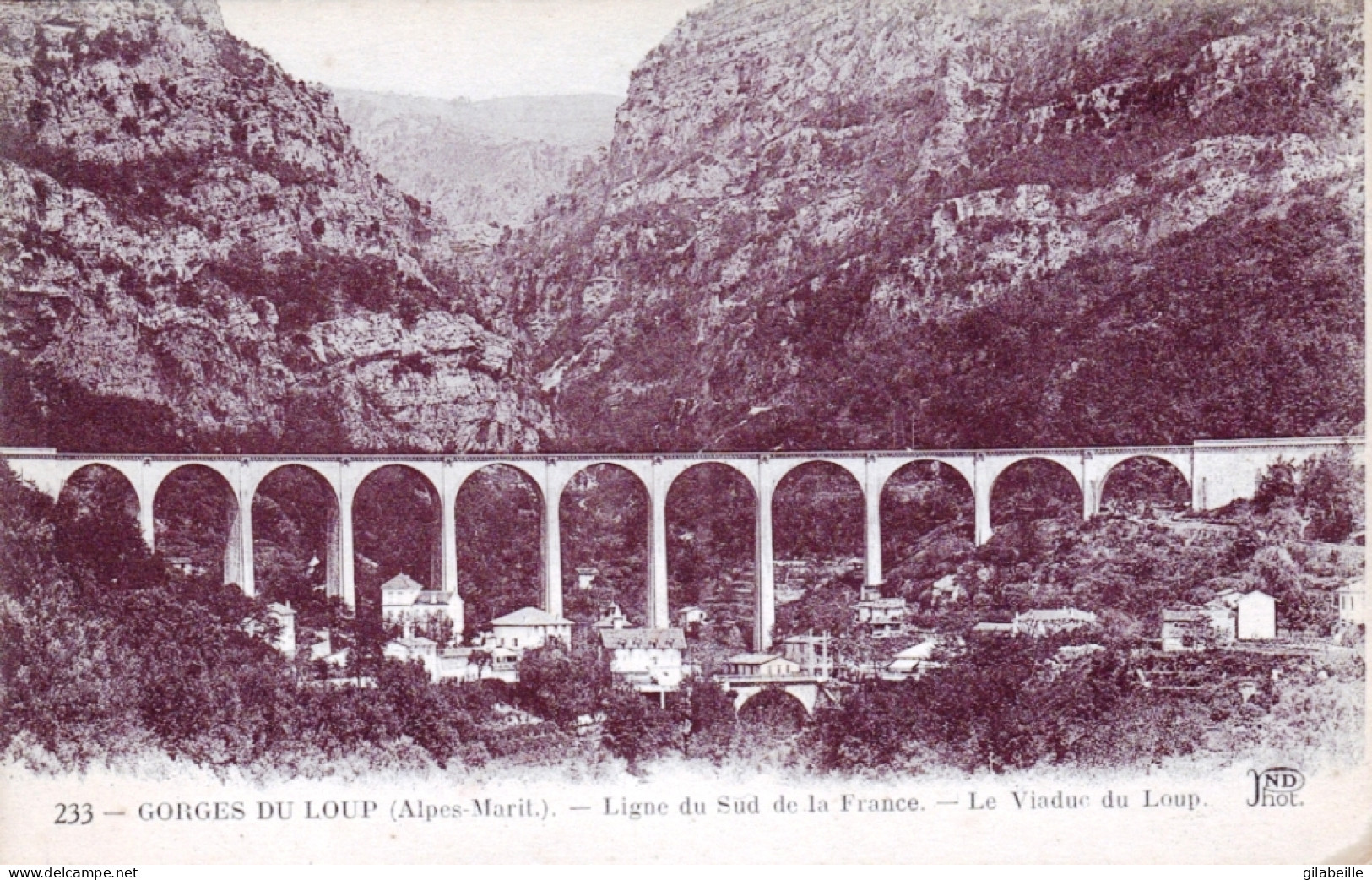 06 - Alpes Maritimes - GORGES DU LOUP - Ligne Du Sud De La France - Le Viaduc Du Loup - Sonstige & Ohne Zuordnung