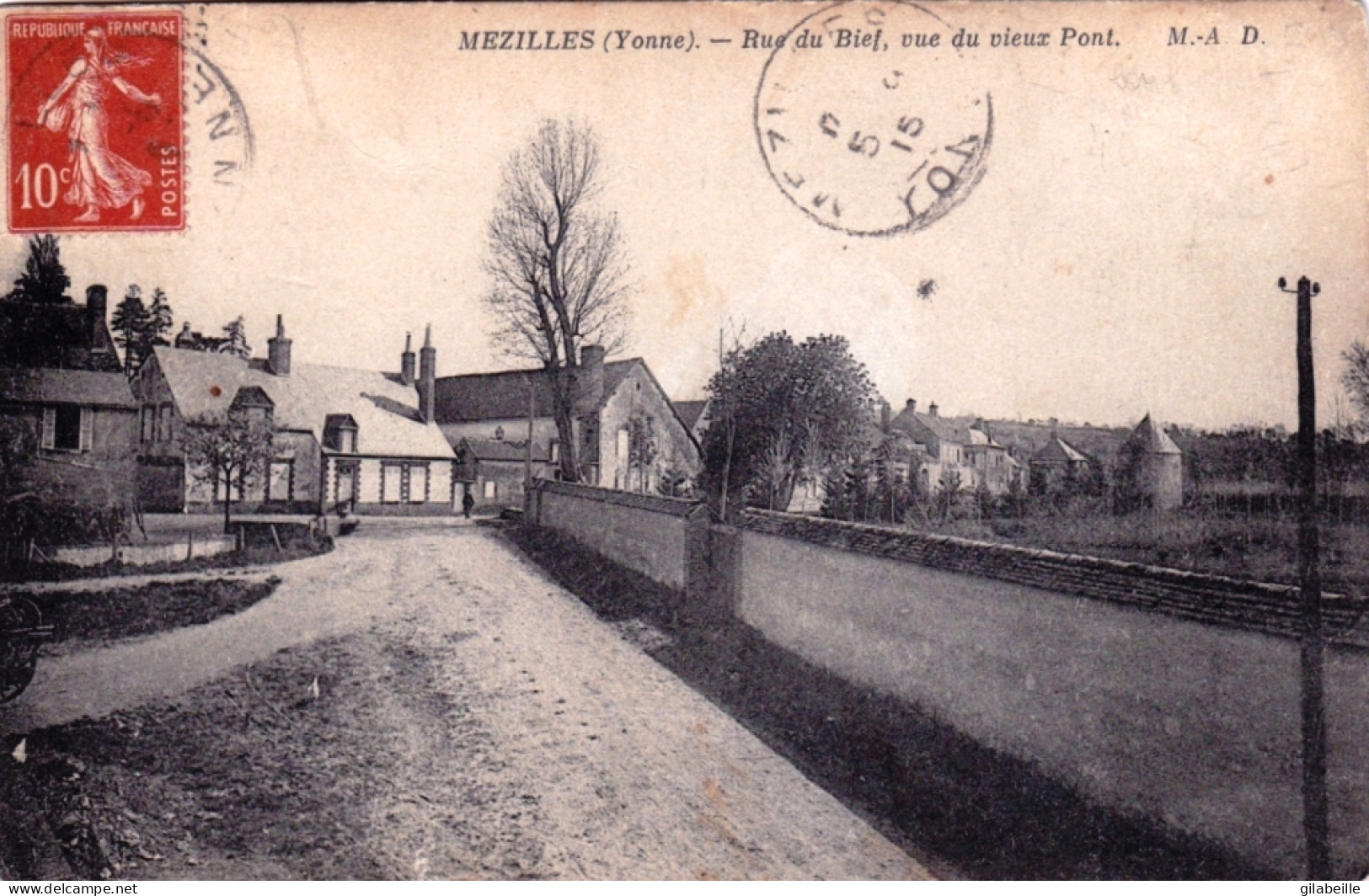 89 - Yonne -  MEZILLES - Rue Du Bief - Vue Du Vieux Pont - Sonstige & Ohne Zuordnung