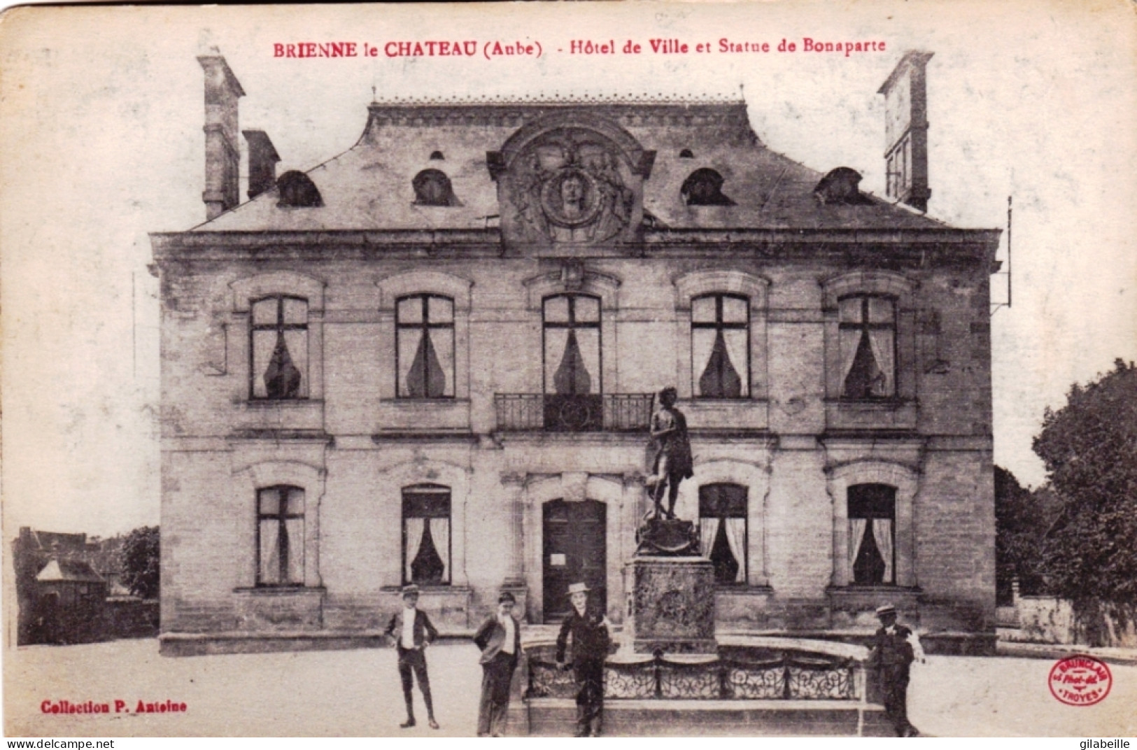 10 - Aube -  BRIENNE Le CHATEAU - Hotel De Ville Et Statue De Bonaparte - Autres & Non Classés