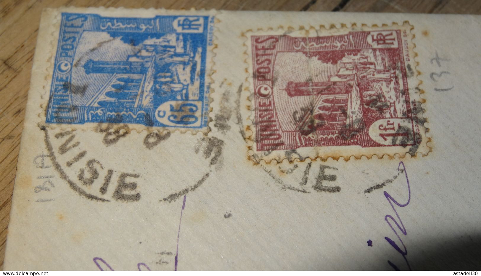 Enveloppe TUNISIE, Avion, 1938 ......... ..... 240424 ....... CL-12-1 - Cartas & Documentos