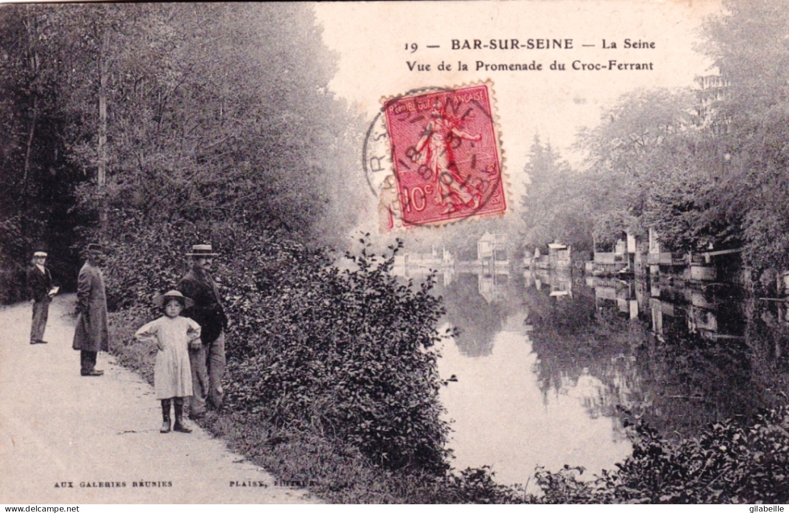 10 - Aube -  BAR Sur SEINE -  La Seine - Vue De La Promenade Du Croc Ferrant - Bar-sur-Seine