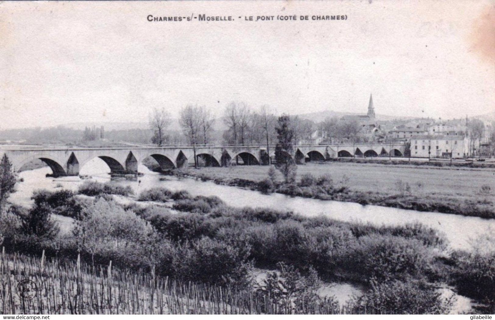 88 - Vosges -  CHARMES Sur MOSELLE - Le Pont Coté Charmes - Charmes