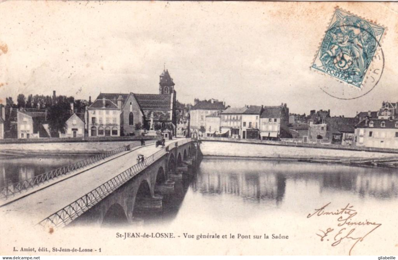 21 -  SAINT JEAN De LOSNE -  Vue Generale Et Le Pont Sur La Saone - Other & Unclassified